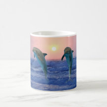 Delphine am Sonnenaufgang Kaffeehaferl