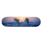 Delphine am Sonnenaufgang Bedruckte Skateboarddecks