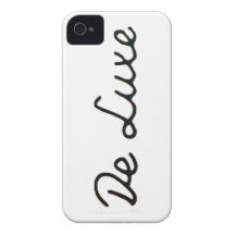 Deluxer Entwurfs-"weißes Logo" iPhone Kasten iPhone 4 Etuis