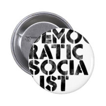 Demokratischer Sozialist Anstecknadelbutton