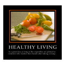 Demotivational Plakat-… gesundes Leben poster