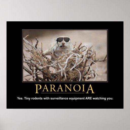 Demotivational Plakat: Paranoia
