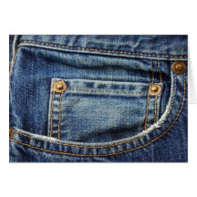 Denim - blaue Jean-Tasche Karte