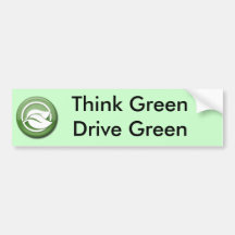 Denke ökologisch-Antriebs-Grün-Stoßaufkleber Autosticker