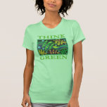 Denke ökologisch umweltsmäßig t-shirt