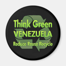 Denke ökologisch Venezuela Kühlschrankmagnet