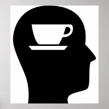 Denken an Kaffee Posterdrucke