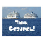 Denken Sie Cozumel! Postkarte