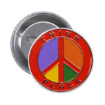 Denken Sie Frieden Button