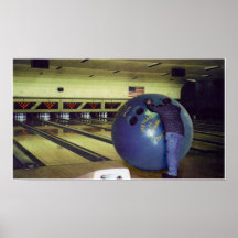 Denken Sie großes….Bowling Plakatdruck