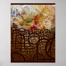 Denken Sie positives Plakat