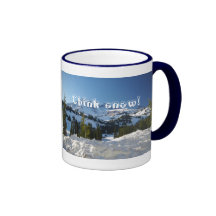 Denken Sie Schnee! Kaffee Tasse