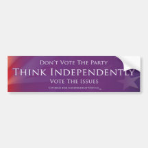 Denken Sie unabhängig Autosticker