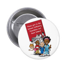Denken Sie Zebra 2011 Anstecknadelbuttons