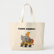DENKEN SIE ZEBRA-TASCHE