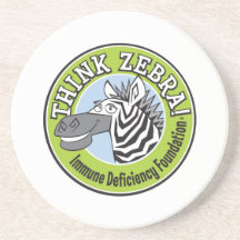 Denken Sie Zebra-Untersetzer