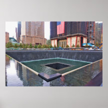 Denkmal des Bodennullpunkt-911 Plakat