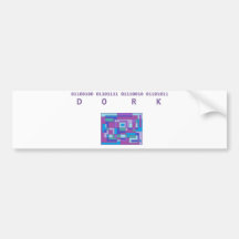 Depp-Zweiheitsprodukte! Autosticker