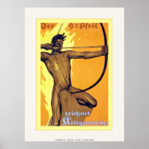 Der 9te Pfeil ~ Vintages Plakat Deutsch-WW1