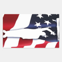 Der amerikanische Patriot-Bohrer-Aufkleber
