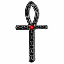 Der Ankh (silberne) AcrylPin Fotoskulptur