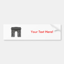 Der Arc de Triomphe: Modell 3D: Autoaufkleber