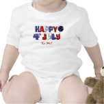 Der Babys 4. zuerst von Tag Julis Independenece Strampelanzüge