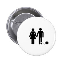 Der "Ball und der angekettete" Bräutigam Buttons