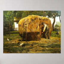 Der Barnyard, Childe Hassam Posterdruck