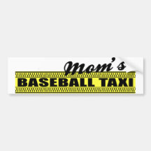 Der Baseball-Taxi-Autoaufkleber der Mammas