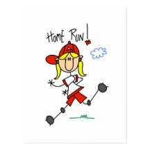 Der Baseball-Zuhause-Lauft-shirts und -geschenke d Postkarte