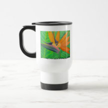 Der Becher des Reisenden - Paradiesvogel Blume Tasse