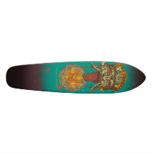 Der Beobachter #1 - Blau Skateboard Deck