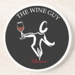 Der berühmte Wein-Typ-Logo-Untersetzer