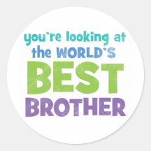 Der beste Bruder der Welt Runder Sticker