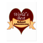 Der beste Schulverwalter der Welt Postkarte