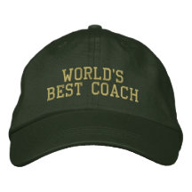 Der beste Trainer der Welt Bestickte Baseballcaps