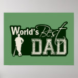 Der beste Vati der Welt; Baseball Plakatdruck