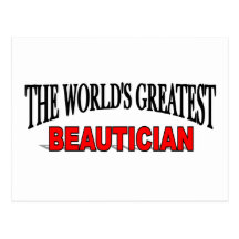 Der bestste Beautician der Welt Postkarten