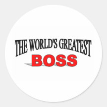 Der bestste Chef der Welt Runde Sticker