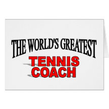 Der bestste das Tennis-Trainer der Welt Grußkarten