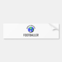 Der bestste Fußballspieler der Welt Autoaufkleber