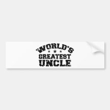 Der bestste Onkel der Welt Auto Sticker