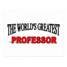 Der bestste Professor der Welt Postkarte