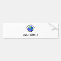 Der bestste zivile Ingenieur der Welt Autosticker