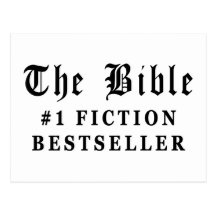 Der Bibel-Fiktions-Bestseller Postkarte