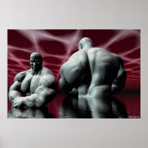 der Bodybuilder Posterdrucke