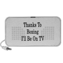 Der boxende Dank bin ich im Fernsehen Notebook Speaker