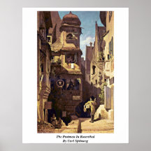 Der Briefträger in Rosenthal durch Carl Spitzweg Plakatdruck