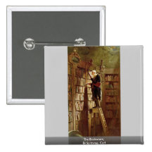 Der Bücherwurm, durch Spitzweg, Karl Button
